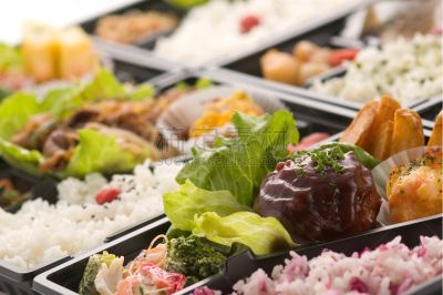 牛肉汉堡,水平画幅,无人,炸薯条,精制土豆,便当盒,日本食品,盐渍食品,米,摄影