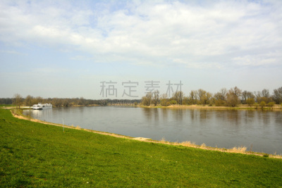德绍,易北河,视角,在上面,泉,自然,水平画幅,无人,河流,户外