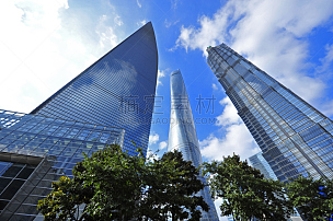 陆家嘴,上海环球金融中心,组物体,水平画幅,建筑,无人,上海,金融和经济,城市,经济