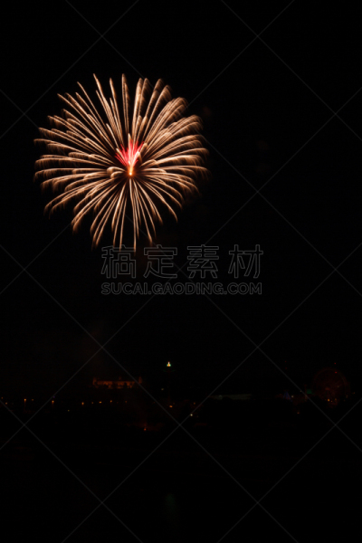 焰火,伍茨堡,旅游嘉年华,垂直画幅,啤酒节,光效果,夜晚,新年,生日,烟
