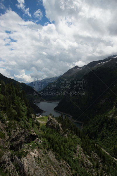 马耳他谷,藿赫陶恩山脉,水电站,卡林斯亚,水力发电,水库,水坝,自然,垂直画幅,建筑