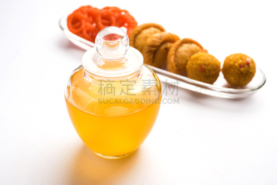 炸糖圈,印度次大陆人,糖果店,酥油,球,水平画幅,印度小吃拉杜,塞满了的,甜点心,糖