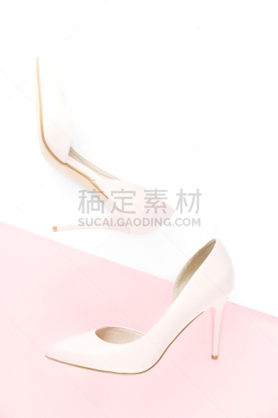 留白,时尚,概念,粉色,极简构图,背景,女人,白色背景,视角,上装