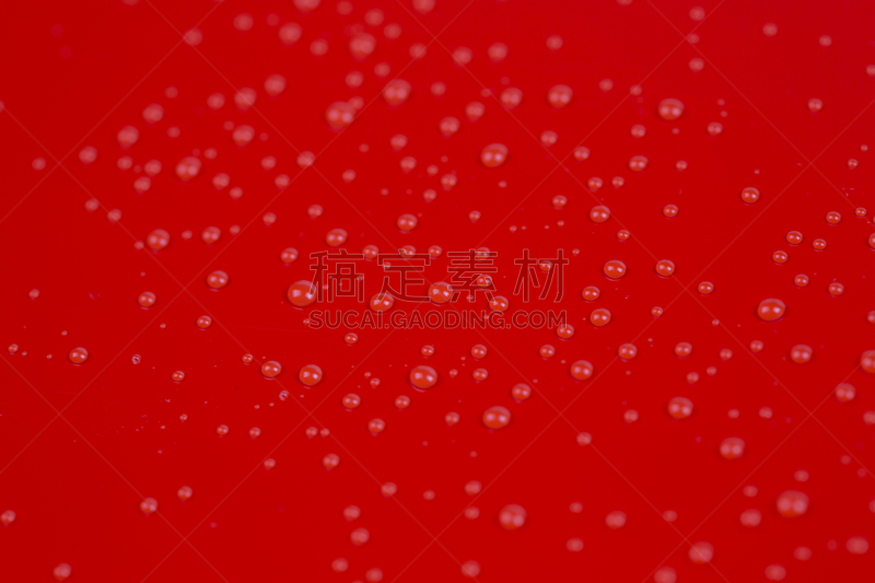 水滴,饮用水,红色背景,水,纹理效果,平视角,早晨,香槟,实验室,金属