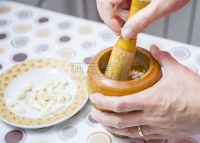 大蒜,厨房,白色,芳香的,清新,菜泥,健康食物,罗马尼亚,食品,研磨器