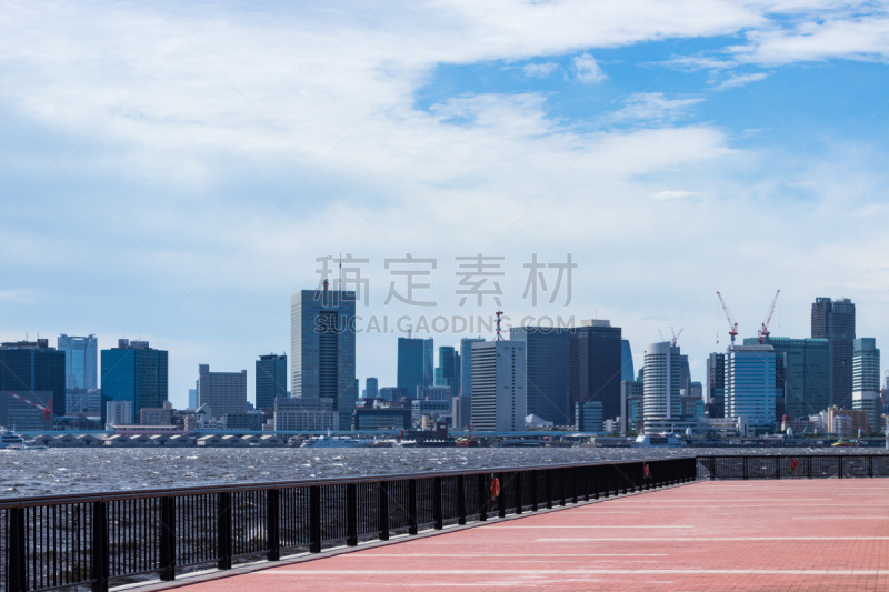 Landscape of the seaside park in the Toyosu８