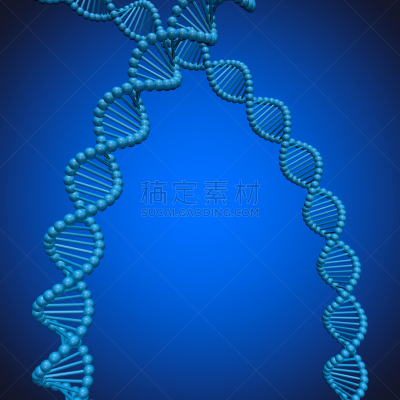 三维图形,蓝色背景,脱氧核糖核酸,生物科技,形状,微生物学,无人,绘画插图,科学,生物学