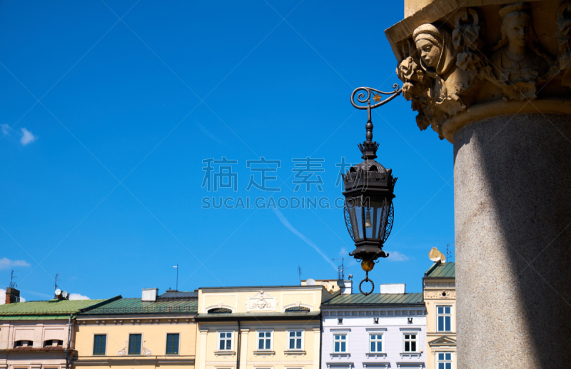 灯笼,天空,古老的,横截面,波兰,顶部,复古风格,建筑业,著名景点,屋顶