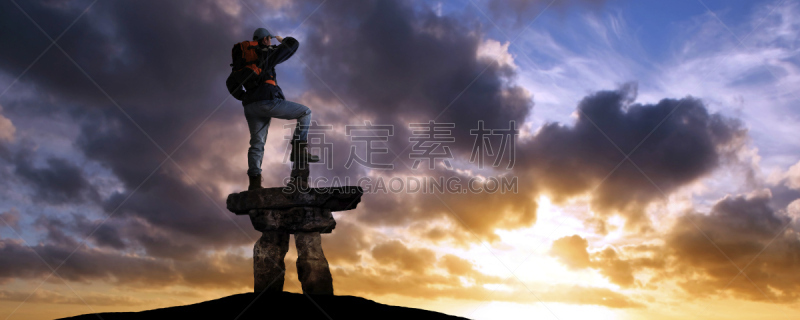 因纽石刻,男人,禅宗,户外,阿拉斯加,暗色,云景,冥想,思考,探险