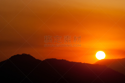 夏至,热,云景,环境保护,橙色,云,色彩鲜艳,自然美,色彩饱和,日落