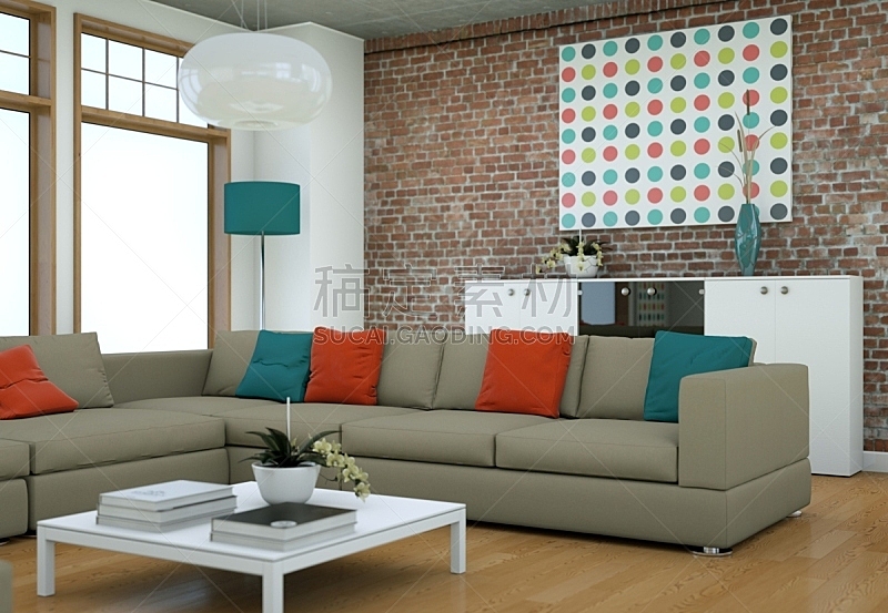 沙发,极简构图,复式楼,室内设计师,混凝土墙,华贵,舒服,环境,现代,豪宅