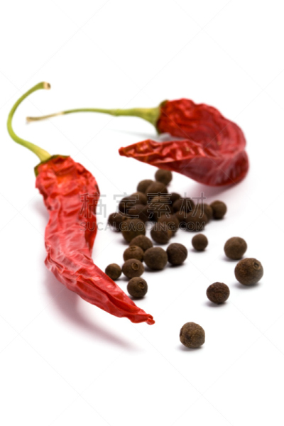 香料,垂直画幅,褐色,芳香的,无人,椒类食物,干的,特写,白色,彩色图片