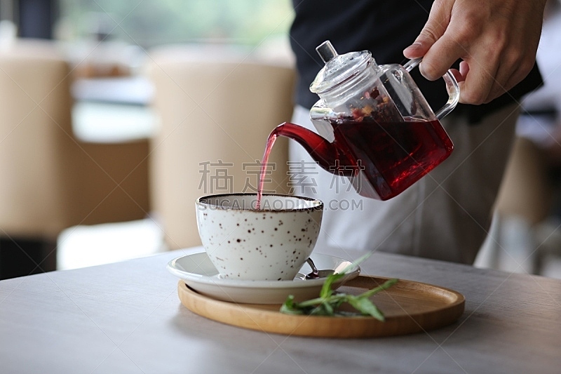 花茶,茶壶,松木,饮料,茶,传统,周末活动,茶叶,热,清新