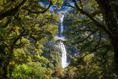 萨瑟兰瀑布,新西兰,doubtful sound,milford track,热带气候,世界遗产,南地大区,湖,小路,河流