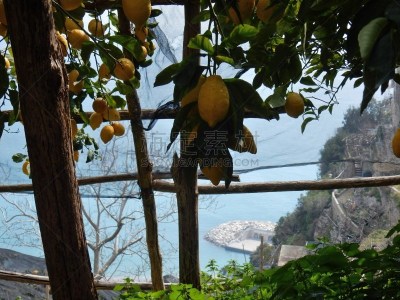 米诺瑞,达尔,坎帕尼亚,城市生活,阿玛菲海岸,云,柠檬,春天,海岸线,小路