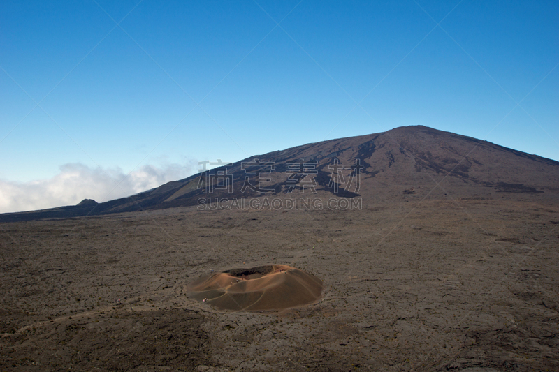 弗尔乃斯火山,火山,天空,褐色,水平画幅,无人,火山地形,云景,法国,旅游