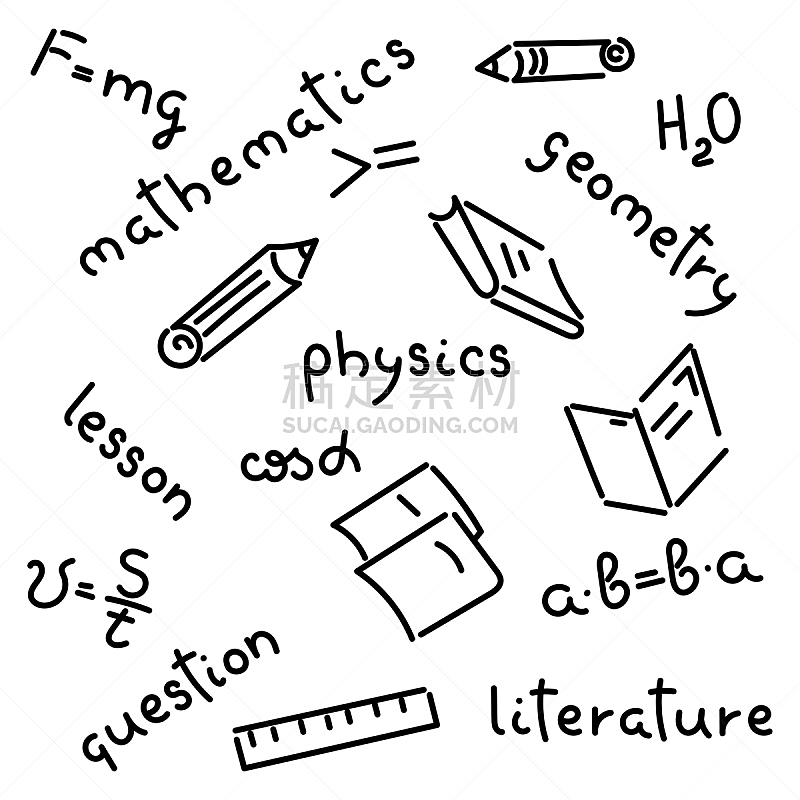 移动式 线条 铅笔 技术 几何学 背景 物理学 绘画插图 卡通 问号图片素材下载 稿定素材