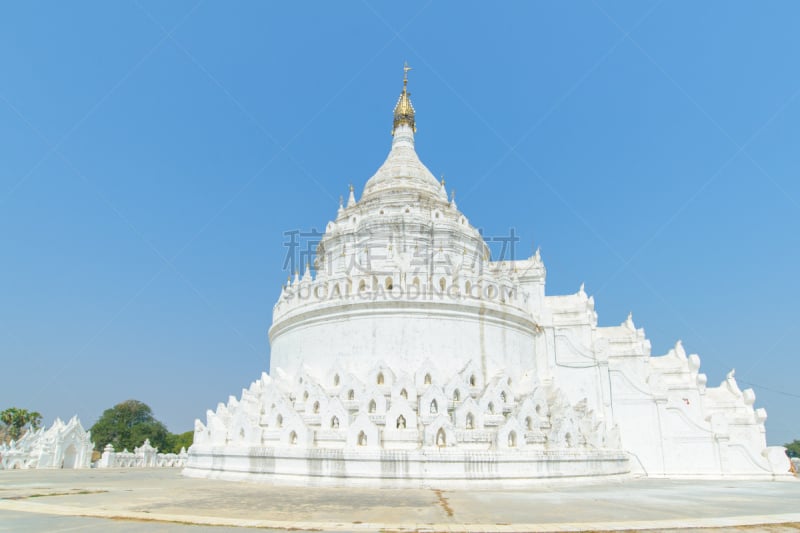 欣毕梅佛塔,天空,灵性,缅甸,旅行者,建筑业,白色,著名景点,虚拟角色