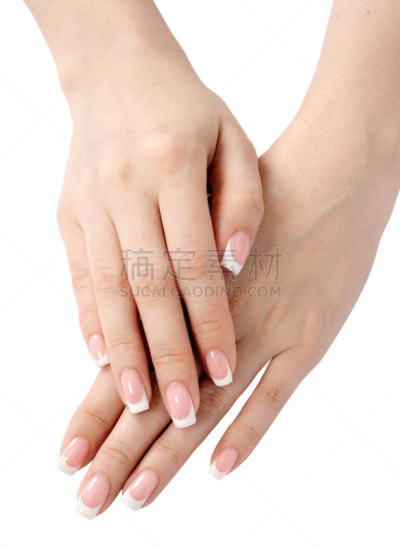 女性,法式美甲,手腕,垂直画幅,女人,指甲,女性特质,拇指,人