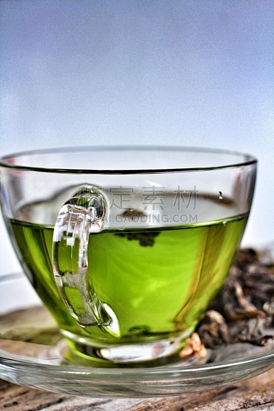 杯,绿茶,垂直画幅,茶杯,有机食品,干的,饮料,特写,吃,上升