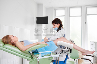 妇科专家,专业人员,病人,妇科检查,无上装,办公室,机敏,水平画幅,青年人,健康生活方式