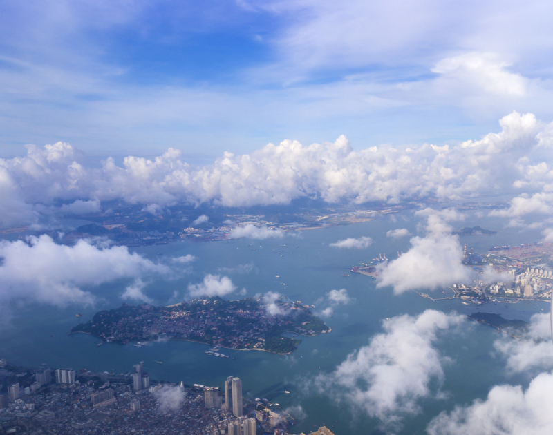 厦门,岛,鼓浪屿,鸟类,都市风景,客船,水平画幅,无人,福建省,户外预览效果