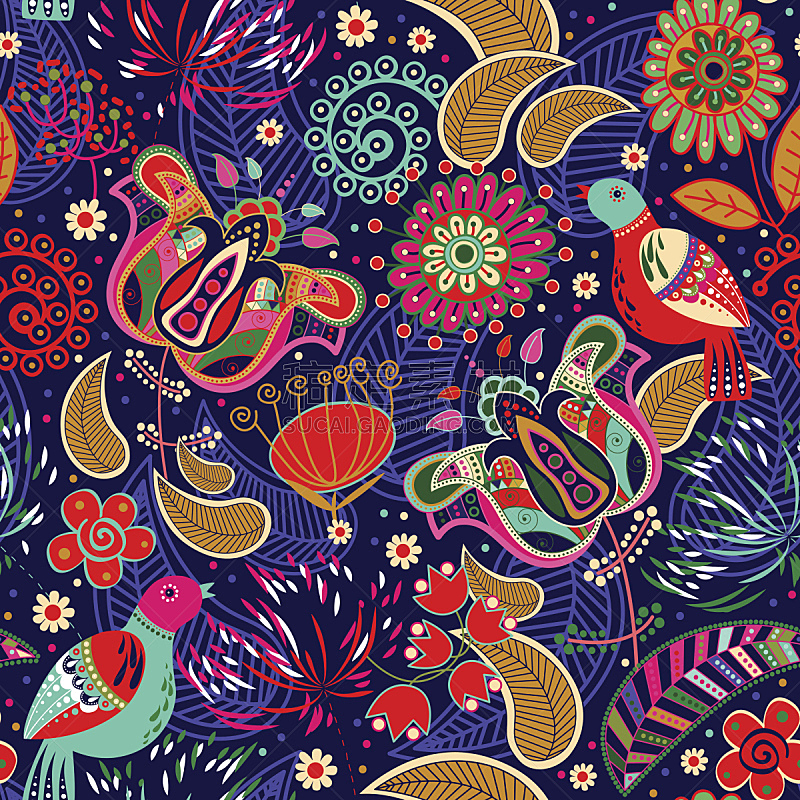 鸟类,花纹,四方连续纹样,蝶古巴特艺术拼贴,乱画,式样,无人,绘画插图,装饰物,地毯