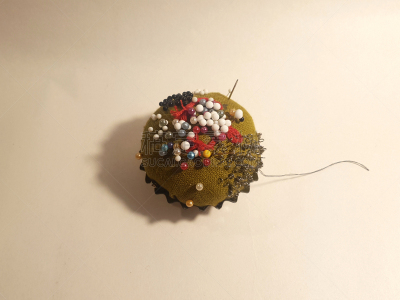 绿色,风轮花 ,大头针的头,拉脱维亚,纺织品,软垫,直的,设备用品,自制的,线