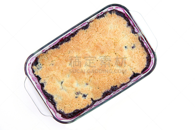 脆皮蓝莓馅饼,自制的,白色,分离着色,水果派,饮食,水平画幅,水果,全身像,浆果
