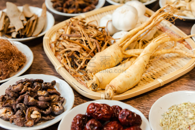 中医,水平画幅,食品杂货,传统,干的,枸杞,辣椒,植物,身体护理和美容