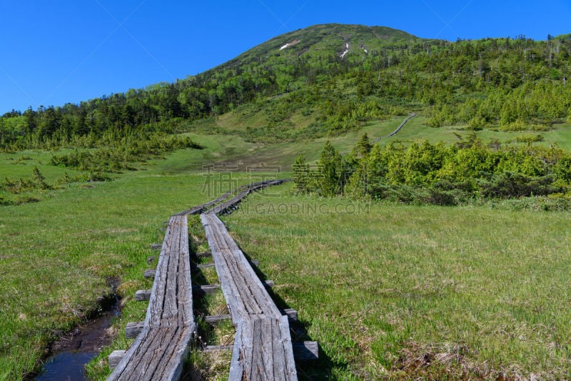 山,早晨,夏天,自然,六月,御岳山,水平画幅,地形,无人,日本