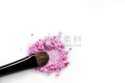 眼影,粉色,白色背景,坏掉的,化妆刷,分离着色,粉饼,申请表,调色板,树荫