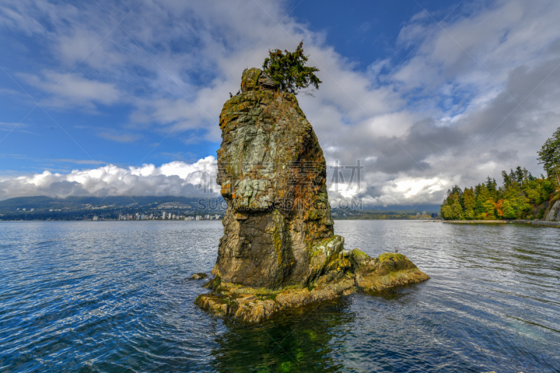 加拿大,西沃许岩石,温哥华,美国西北太平洋地区,云景,海岸线,公元前,岩石,户外,天空