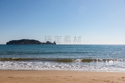 白昼,海滩,岛,看风景,晴朗,黄昏,著名景点,岩石,巴利阿里玛代,夏天