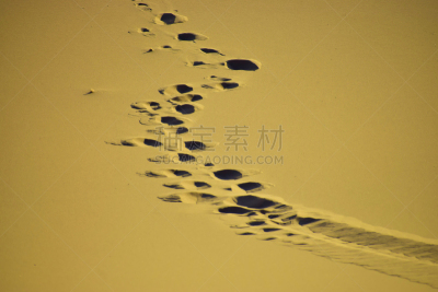 脚印,沙漠,简单,自然美,春天,中国,背景,中国西部,夏天,户外