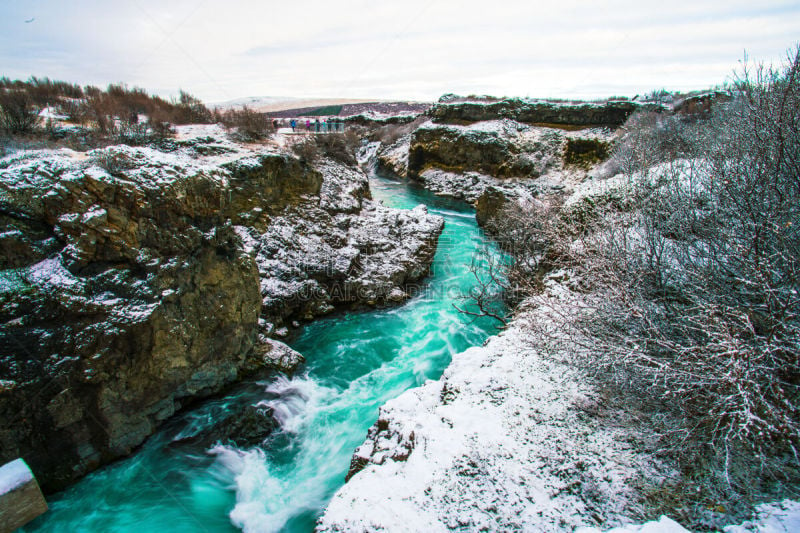 Hraunfossar Waterfall, Iceland