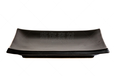 方碟,盘子,黑色,剪贴路径,寿司,空的,暗色,背景分离,食品,长的