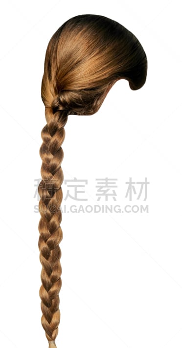 女孩,女性,发辫,头发,金色头发,褐色,分离着色,背景分离,华贵,长的