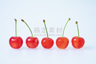 樱桃,留白,水平画幅,素食,无人,生食,夏天,篮子,特写,甜点心