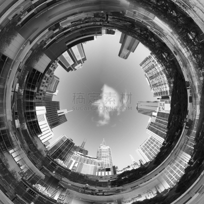 城市,三维图形,抽象,隧道,天空,未来,单色调,居住区,墨尔本,都市风景