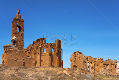 西班牙,斯德哥尔摩老城,化石,水平画幅,古老的,古城,旅行者,阿拉贡,拆毁的