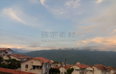 风景,云,天空,新的,特里加瓦尔区,图像,美,无人,山,户外