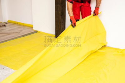 复合地板,波兰,木隔板,仅男人,建筑承包商,地板,职业安全与健康,住宅内部,背景,建筑