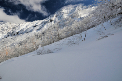 山,八岳山,自然,天空,水平画幅,巴岳山,雪,长野县,无人,蓝色