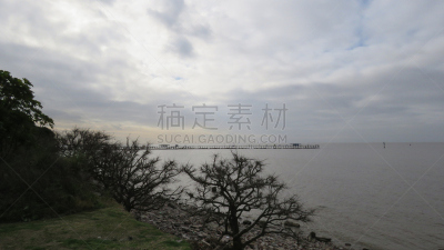 阿根廷,布宜诺斯艾利斯,云景,环境,云,公园,春天,海岸线,植物,河流