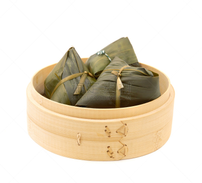 传统,米,饺子,有包装的,分离着色,白色背景,多样,食品,蒸菜,填塞料