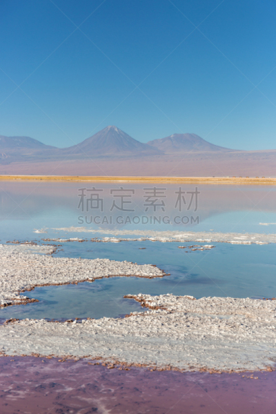 火山,盐湖,智利,背景,南美,撒拉族,阿塔卡马沙漠,火烈鸟,著名景点,湖
