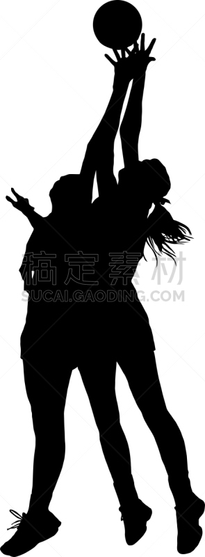 球,女人,类似篮球的球赛,女孩,垂直画幅,绘画插图,青少年,进行中,充满的,白色