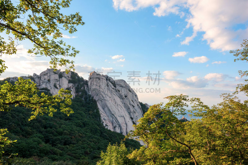风景,山,自然美,环境,云,草,中国,植物,河流,岩石