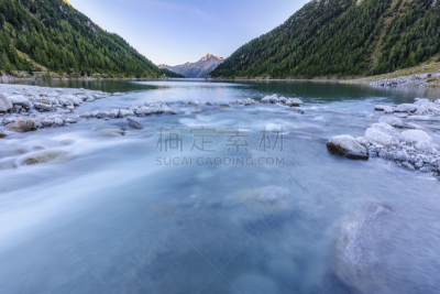 阿尔卑斯山脉,冰河,湖,山谷,池塘,蒂罗尔州,户外,建筑,草地,南